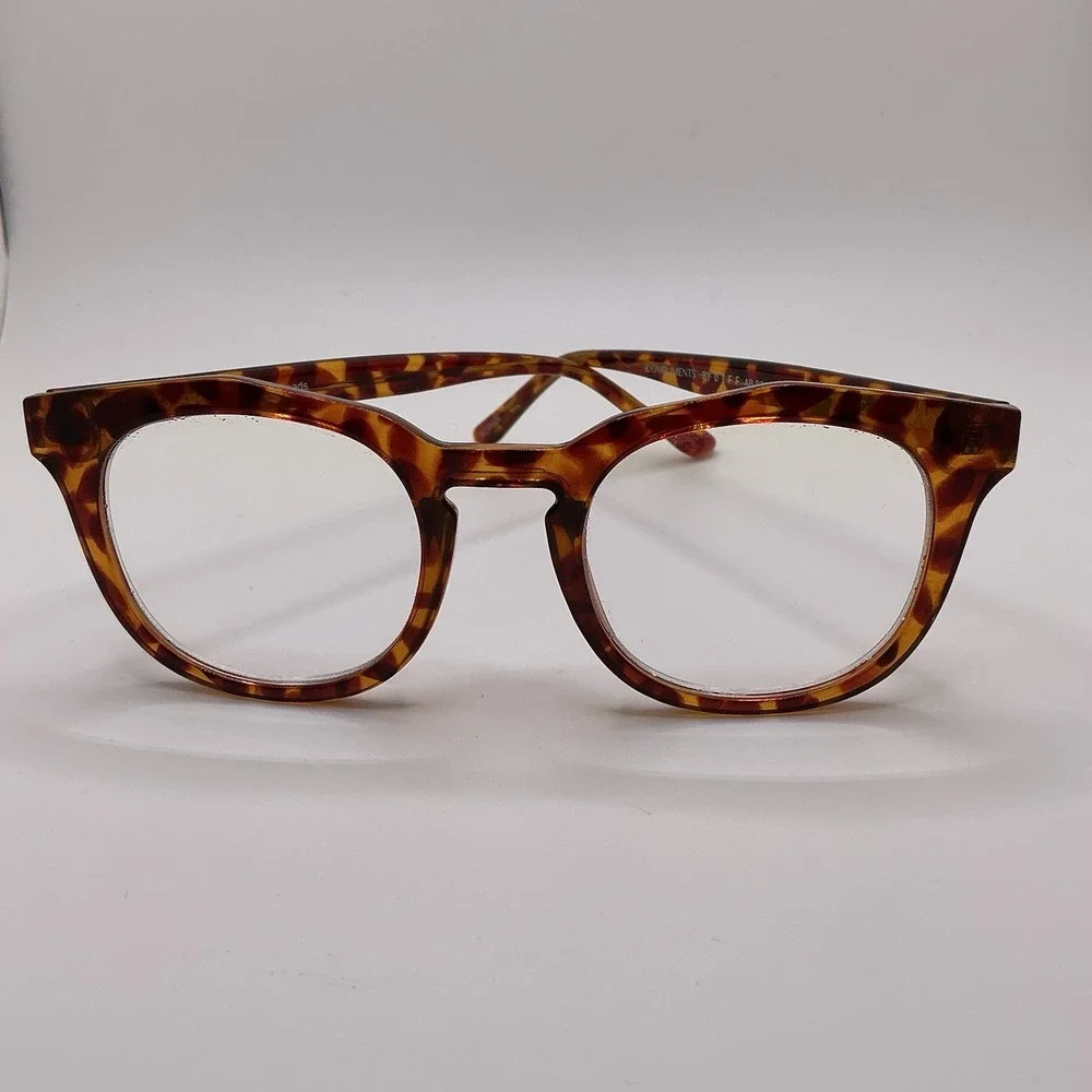 Compliments  Eyewear Darcy Blue Light Reading Glasses +1.75 -‎ Amber Tortoise
